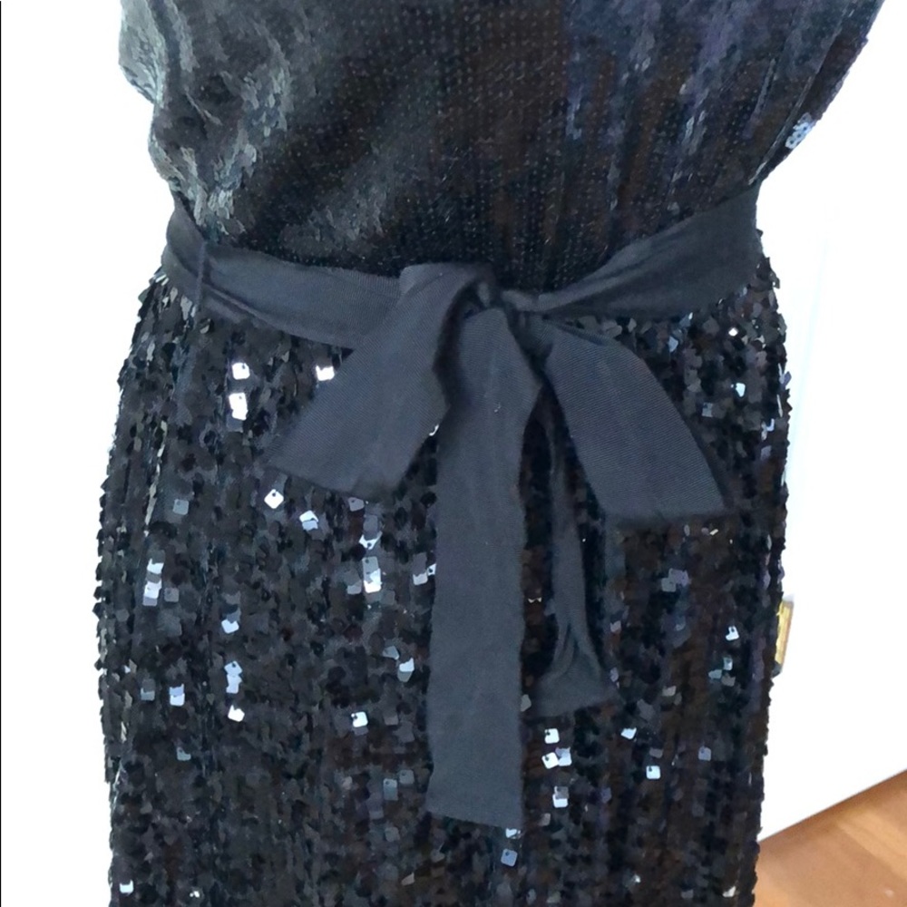 Express Adjustable Spaghetti Strap Sequins Dress - image 2
